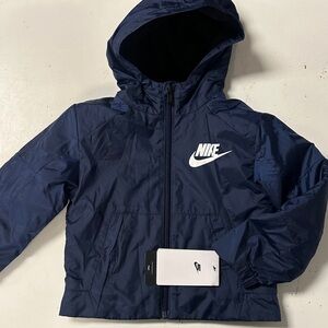 Nike Repel Waterproof Fleece Lined Jacket NEW Navy 2